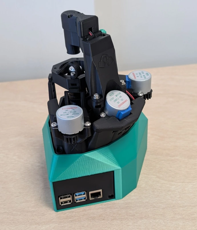 Assembled OpenFlexure microscope